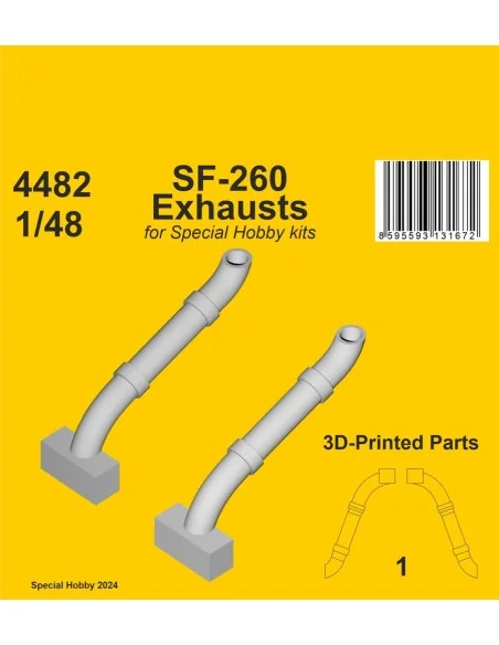 [NO_DESC] SF-260 Exhausts / for SH kits, 1/48 - CMK 129-4482