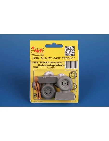 B-26B/C Marauder Undercarriage Wheels / for ICM kit, 1/48 - CMK 129...