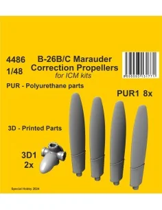 B-26B/C Marauder Correction Propellers / for ICM kit, 1/48 - CMK 12...