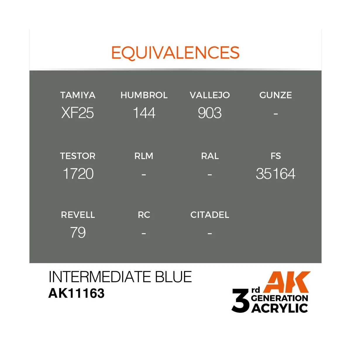 Intermediate Blue 17ml - AK Interactive AK11163