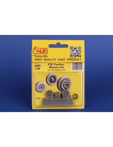 F9F Panther Wheels Set / for Trumpeter kits, 1/48 - CMK 129-4489