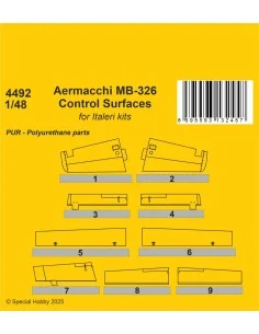 Aermacchi MB-326 Control Surfaces, 1/48 - CMK 129-4492