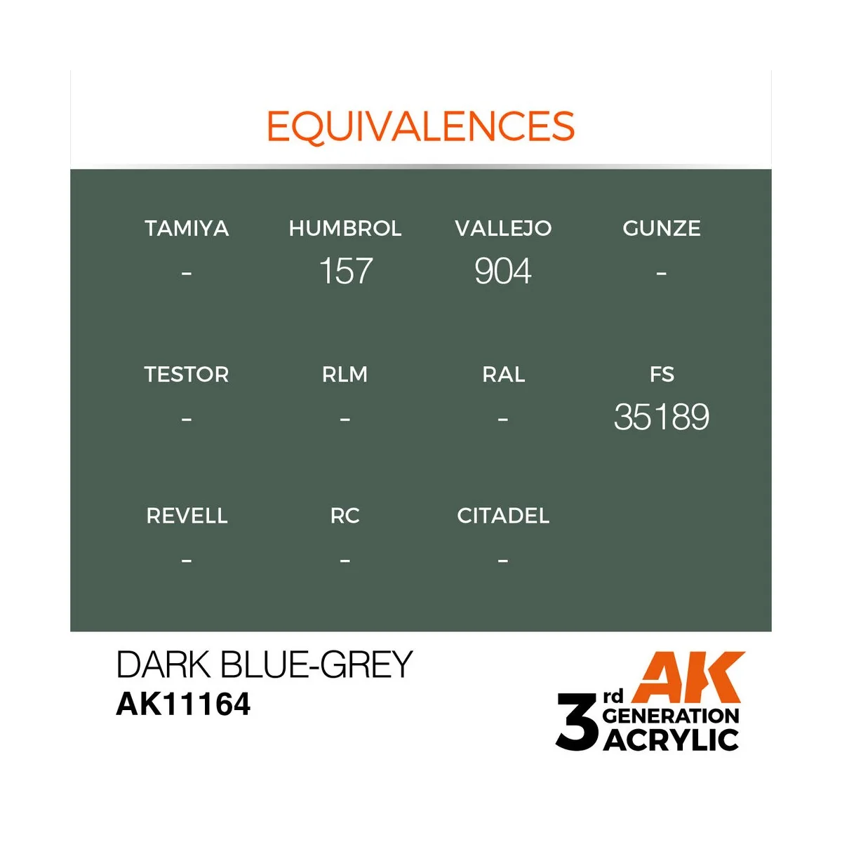 Dark Blue-Grey 17ml - AK Interactive AK11164 Dark Blue-Grey 17ml - AK Interactive AK11164