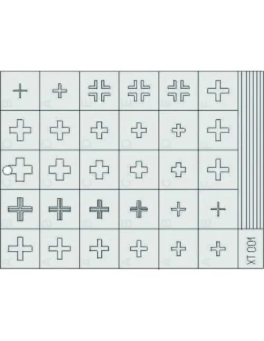 Deutsche Kreuze früh, 1/35 - Eduard Accessories XT001