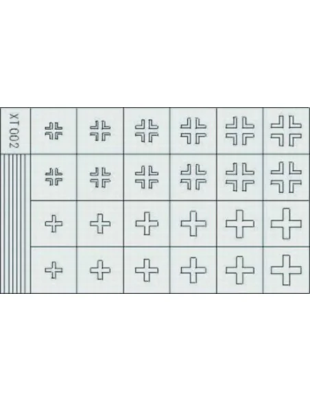 Deutsche Kreuze spät, 1/35 - Eduard Accessories XT002