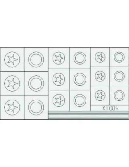 US Stars medium, 1/35 - Eduard Accessories XT004
