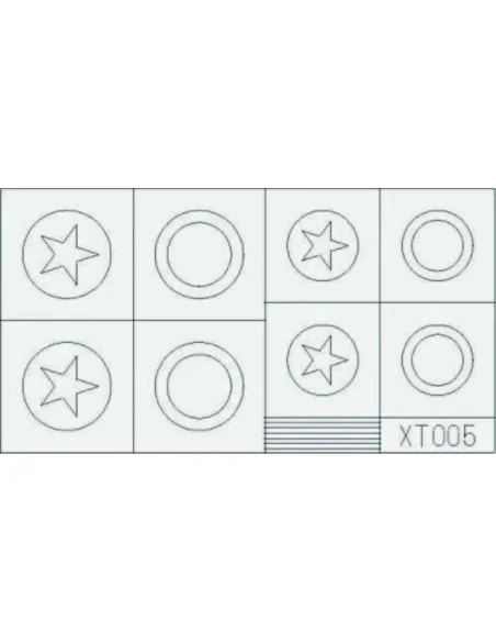 US Stars large, 1/35 - Eduard Accessories XT005