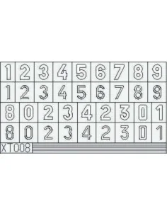 German Number Medium, 1/35 - Eduard Accessories XT008