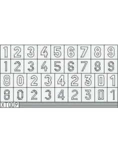 German Numbers Large, 1/35 - Eduard Accessories XT009
