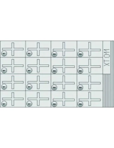 Jerry Canister Crosses, 1/35 - Eduard Accessories XT011