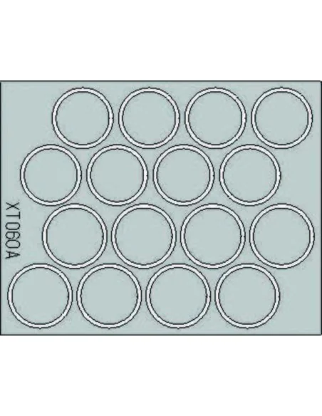 King Tiger Wheel Mask, 1/35 - Eduard Accessories XT060