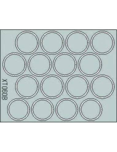 King Tiger Wheel Mask, 1/35 - Eduard Accessories XT060