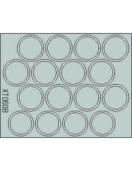 King Tiger Wheel Mask, 1/35 - Eduard Accessories XT060