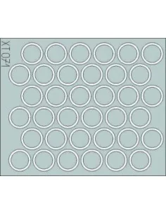 Pz.IV H/J wheel mask, 1/35 - Eduard Accessories XT071