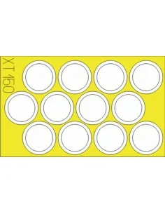 M7 Priest wheel masks für Academy Bausatz, 1/35 - Eduard Accessorie...