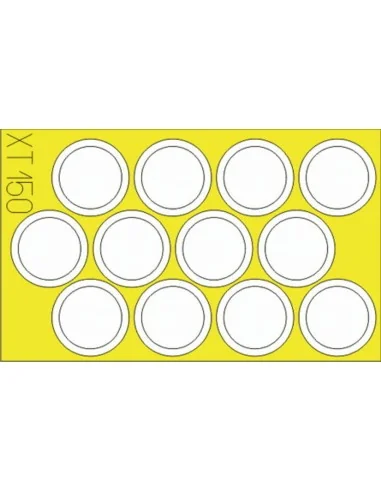 M7 Priest wheel masks für Academy Bausatz, 1/35 - Eduard Accessorie...