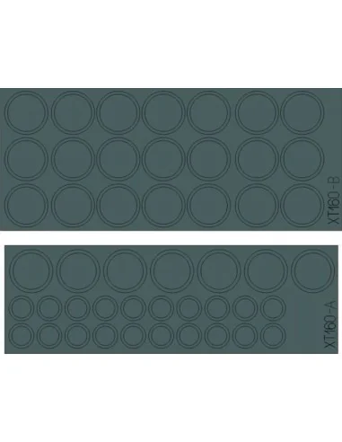 M-26 wheel masks for Hobby Boss, 1/35 - Eduard Accessories XT160