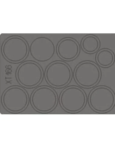[NO_DESC] BT-7 wheel masks for Tamiya, 1/35 - Eduard Accessories XT166