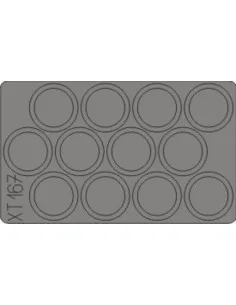 M-7 Mid production wheels masks (DRA), 1/35 - Eduard Accessories XT167