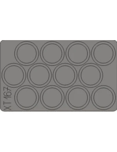 M-7 Mid production wheels masks (DRA), 1/35 - Eduard Accessories XT167