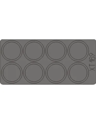 RSO Pak 40/4 75mm wheel masks for Dragon, 1/35 - Eduard Accessories...