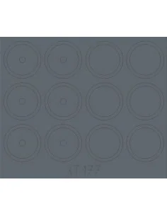 ASU-85 SPG(1956) wheels for Trumpeter, 1/35 - Eduard Accessories XT177