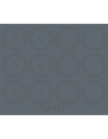 ASU-85 SPG(1956) wheels for Trumpeter, 1/35 - Eduard Accessories XT177