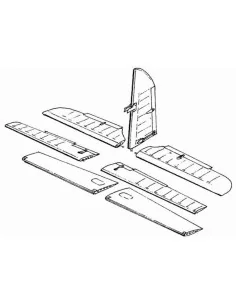 Me-410B Steuerflächen, 1/48 - CMK 129-4006