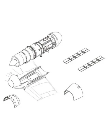 [NO_DESC] Me 262 A Motor Set, 1/48 - CMK 129-4115