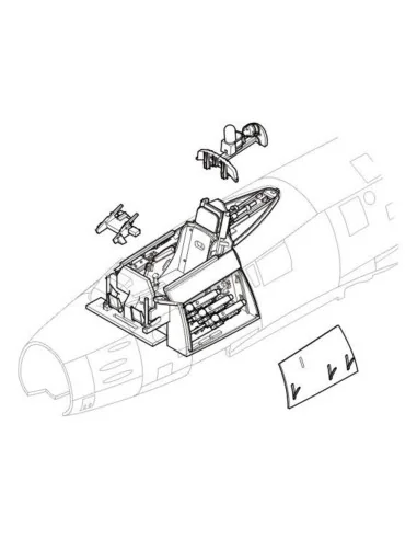 F-86 Sabre Interior, 1/48 - CMK 129-4145