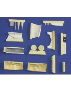 JAS-39D Gripen untercarriage für Italeri Bausatz, 1/48 - CMK 129-4196