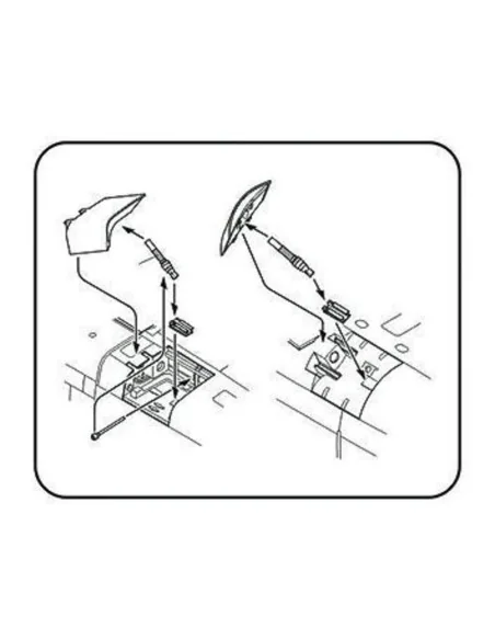 TSR-2 Airbrakes Set für Airfix Bausatz, 1/48 - CMK 129-4225