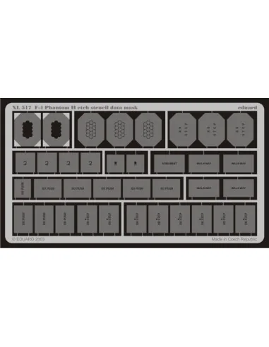 [NO_DESC] F-4 Phantom II etch stencil data mask - Eduard Accessorie...