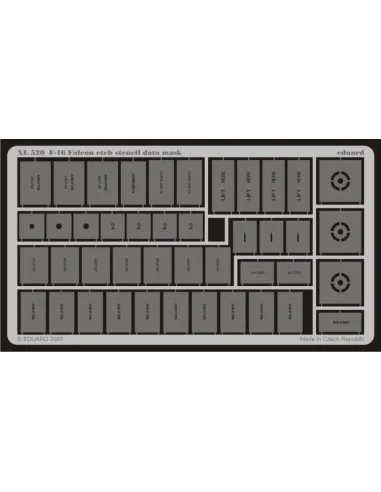 [NO_DESC] F-16 Falcon etch stencil data mask - Eduard Accessories X...