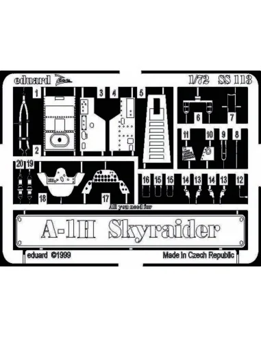 A-1H Skyraider, 1/72 - Eduard Accessories SS113