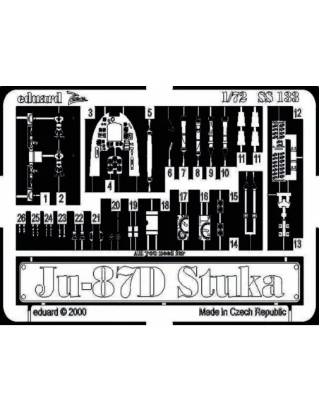 Ju-87D Stuka, 1/72 - Eduard Accessories SS133