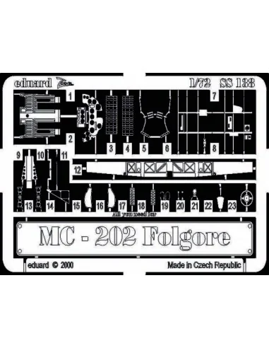 MC-202 Folgore, 1/72 - Eduard Accessories SS138