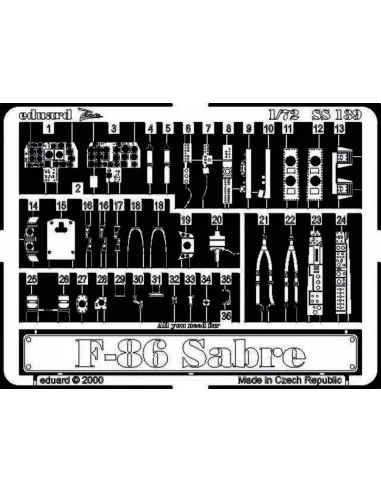 [NO_DESC] F-86, 1/72 - Eduard Accessories SS139