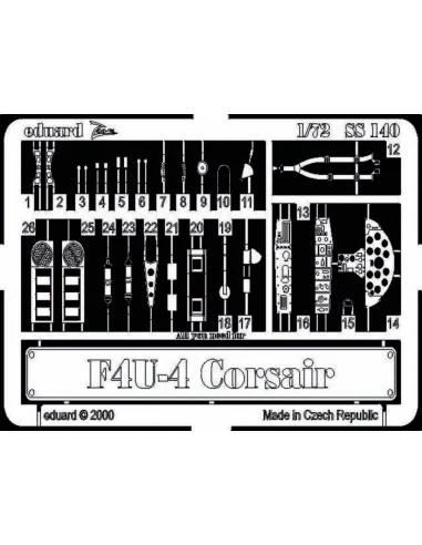 [NO_DESC] F4U-4 Corsair, 1/72 - Eduard Accessories SS140