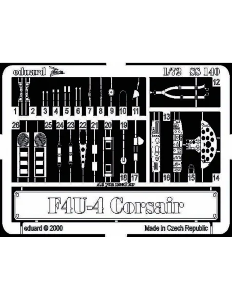 F4U-4 Corsair, 1/72 - Eduard Accessories SS140