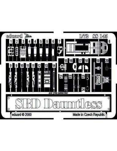 SBD Dauntless, 1/72 - Eduard Accessories SS145