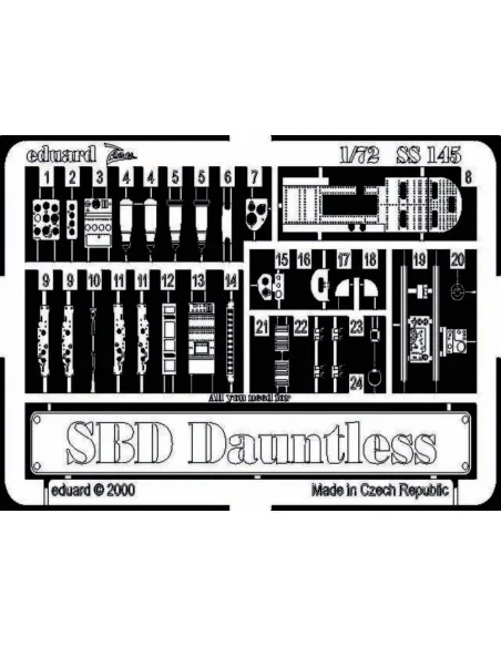 [NO_DESC] SBD Dauntless, 1/72 - Eduard Accessories SS145