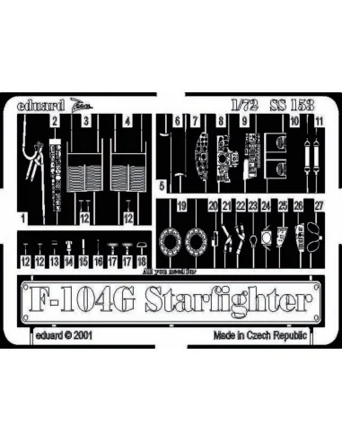 F-104G Starfighter, 1/72 - Eduard Accessories SS153