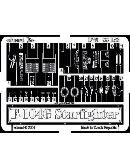 [NO_DESC] F-104G Starfighter, 1/72 - Eduard Accessories SS153