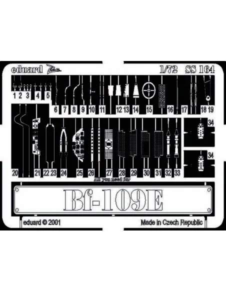 Bf-109E, 1/72 - Eduard Accessories SS164