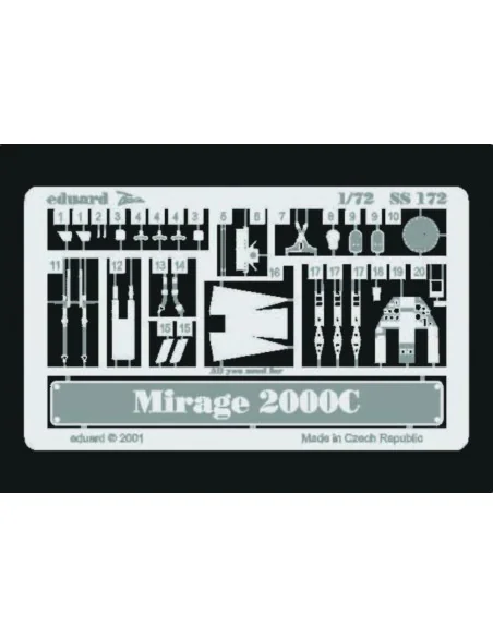 Mirage 2000C, 1/72 - Eduard Accessories SS172