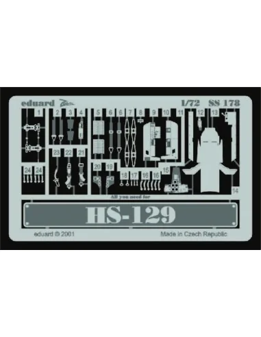 Henschel Hs-129, 1/72 - Eduard Accessories SS178