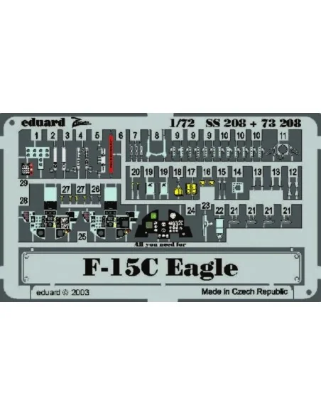F-15C Eagle, 1/72 - Eduard Accessories SS208