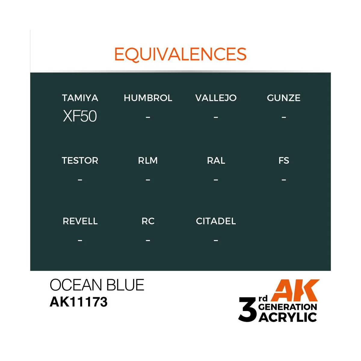 Ocean Blue 17ml - AK Interactive AK11173 Ocean Blue 17ml - AK Interactive AK11173