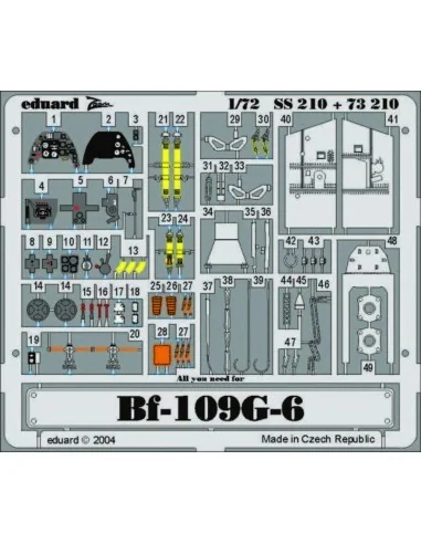 Bf-109G-6, 1/72 - Eduard Accessories SS210